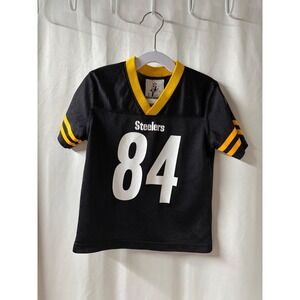 Kids Pittsburgh Steelers Antonio Brown Jersey 84 Black Gold NFL Players 4T‎